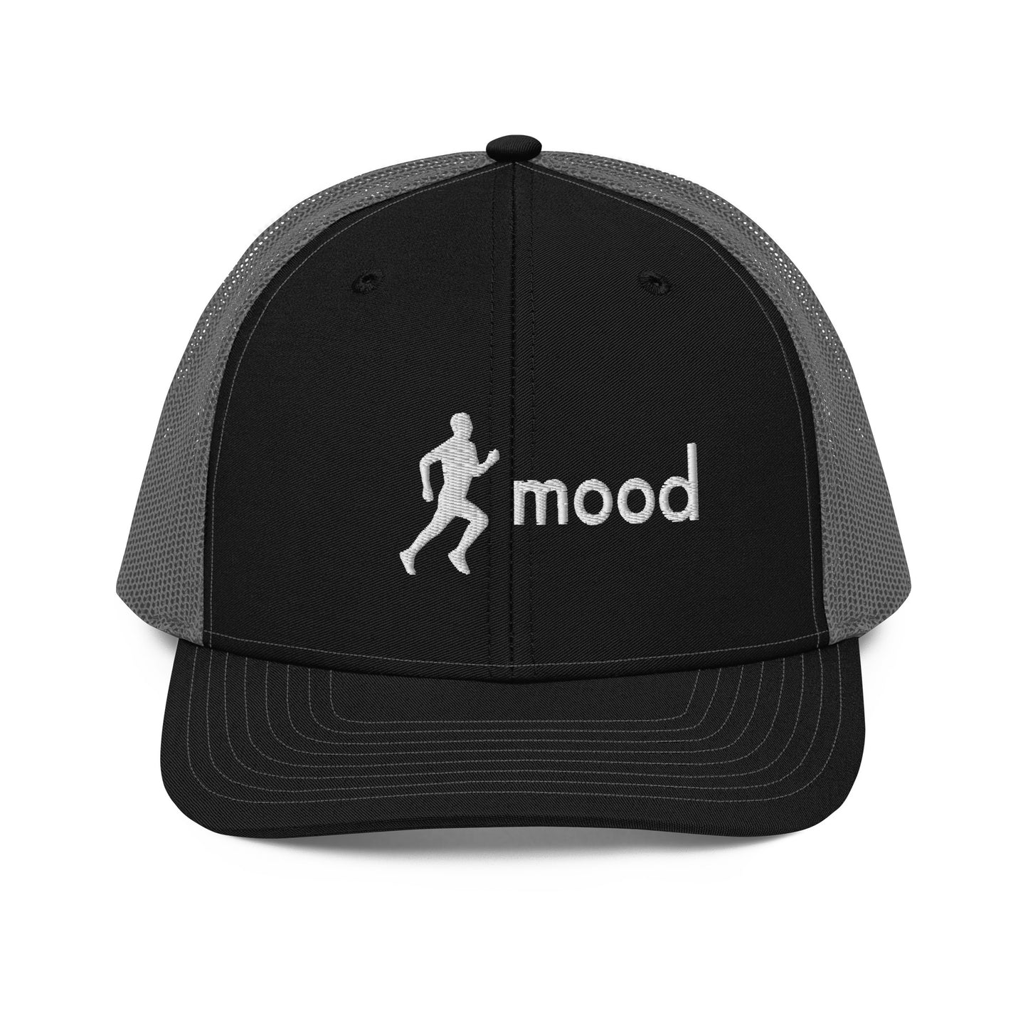running (male) mood trucker hat