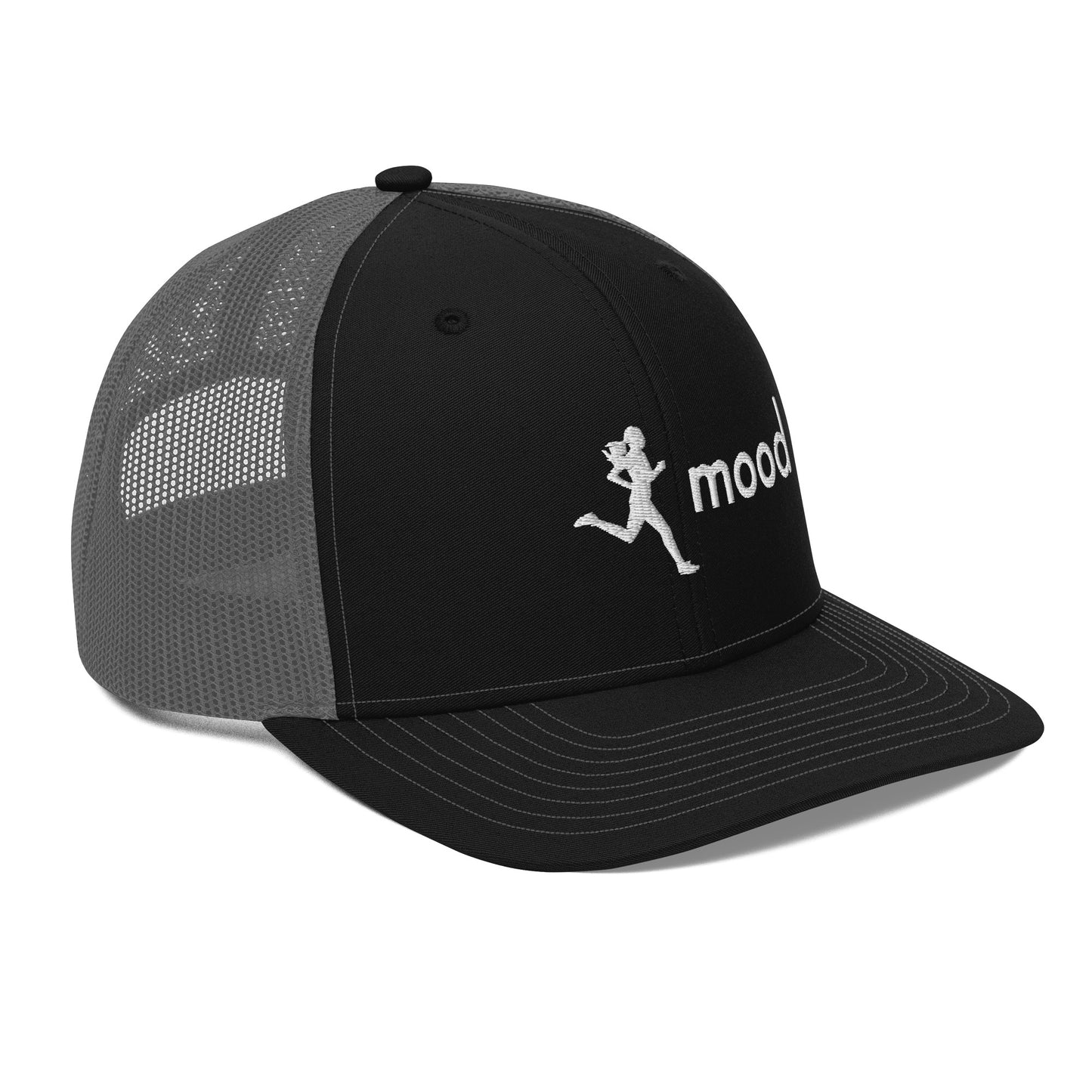 running (female) mood trucker hat